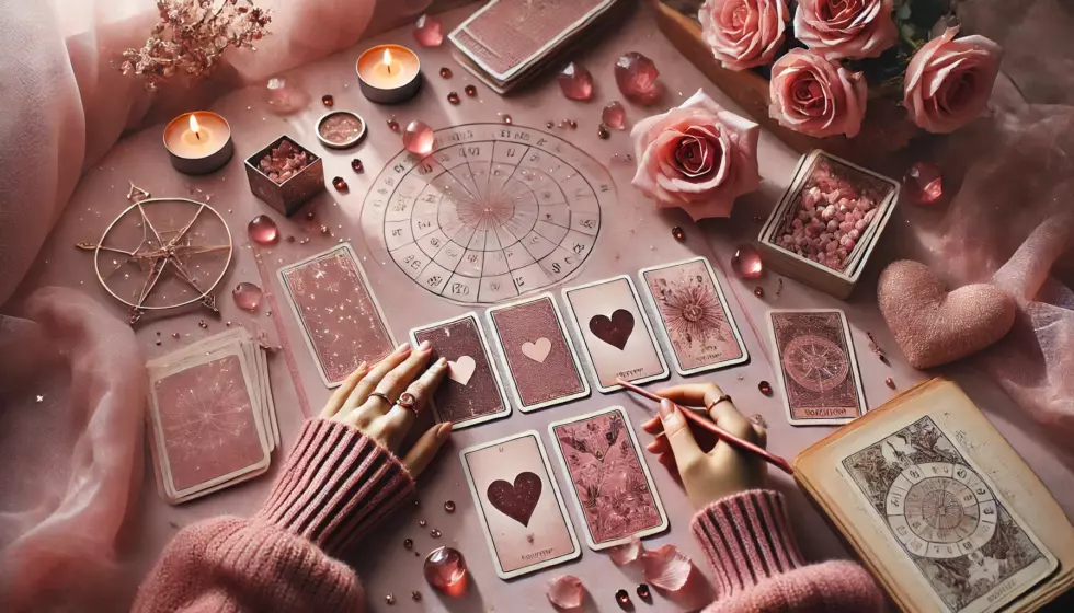 Carte de tarot de l'amour