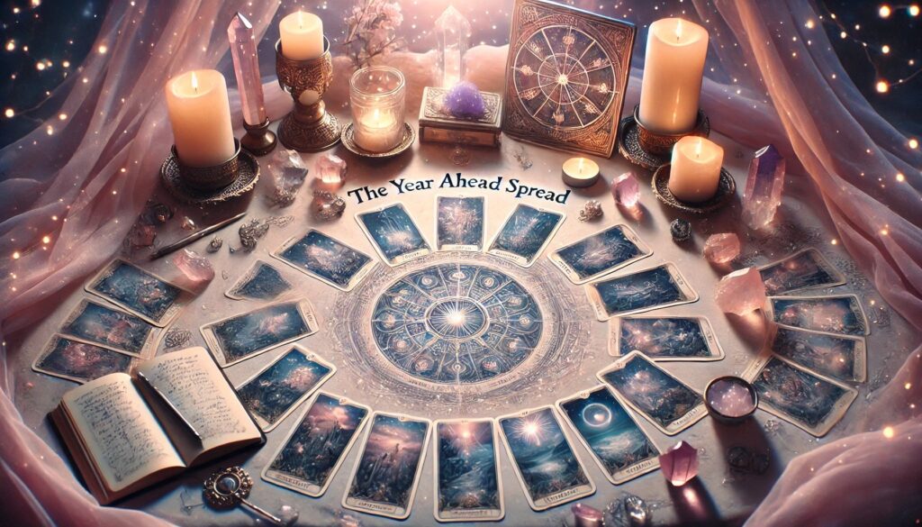 Best tarot card spread for 2025 with The Year Ahead Spread a guide by easy-psychic