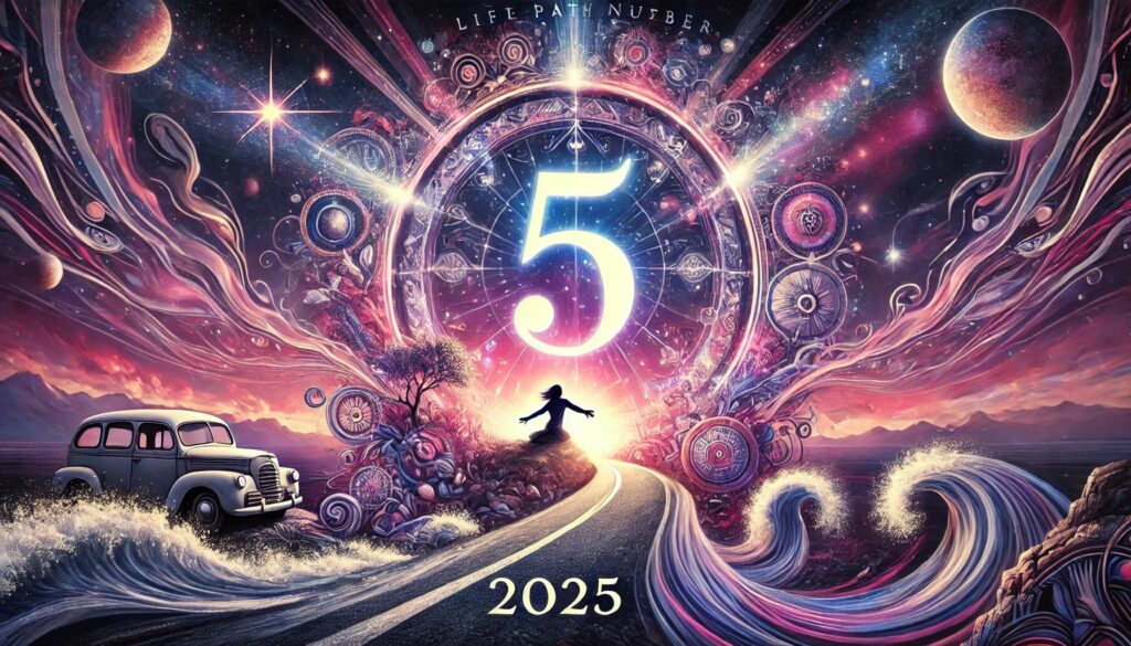 life path number 5 in 2025 with predictions of easy-psychics