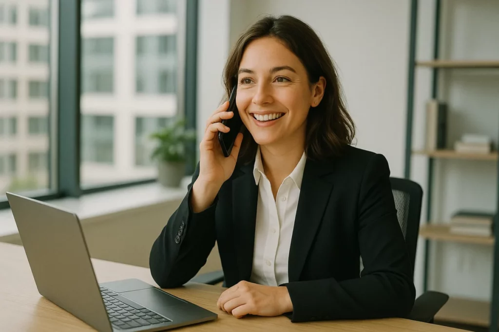 Woman using astrology chart and laptop at home to explore career opportunities