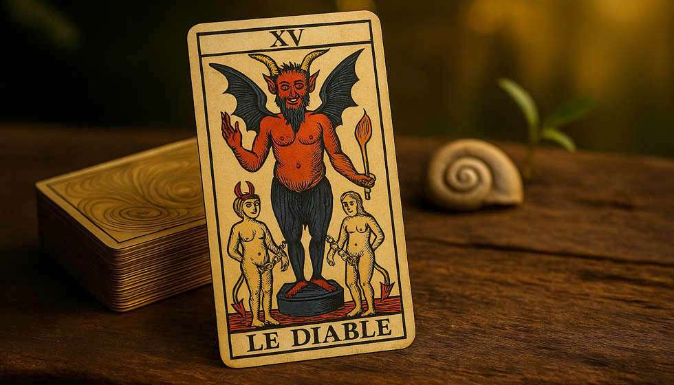 Que révèle vraiment la carte du Diable dans le tarot ? Exploration des instincts et des chaînes intérieures à dépasser.