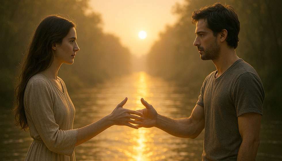 Couple séparé se retrouvant à travers un lien d’âme karmique