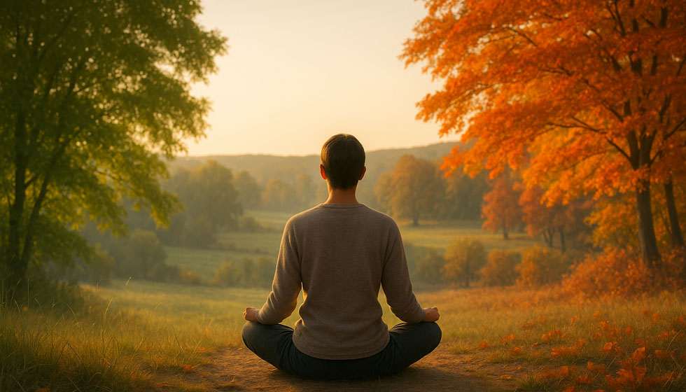 méditation dans la nature au fil des saisons écoute intuitive et guidance