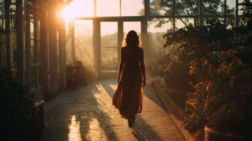 Surreal artistic representation of manifesting love and shaping the future with energy.