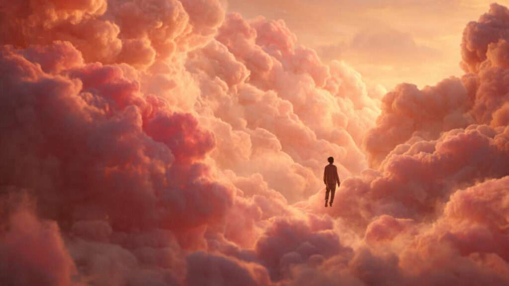 Artistic representation of a falling dream symbolizing the need to trust the process