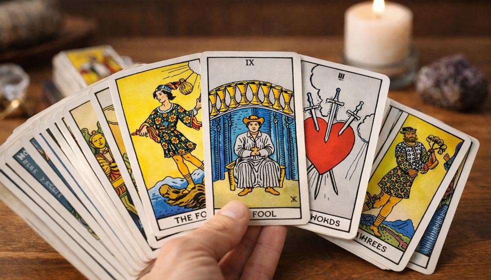 Cartes de Tarot de Marseille avec motifs symboliques et couleurs nettes