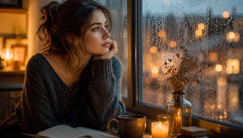 Personne réfléchissant à une ancienne relation pendant Vénus rétrograde