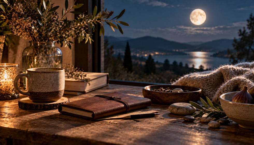Paysage naturel éclairé par la Pleine Lune en Taureau d’octobre 2026